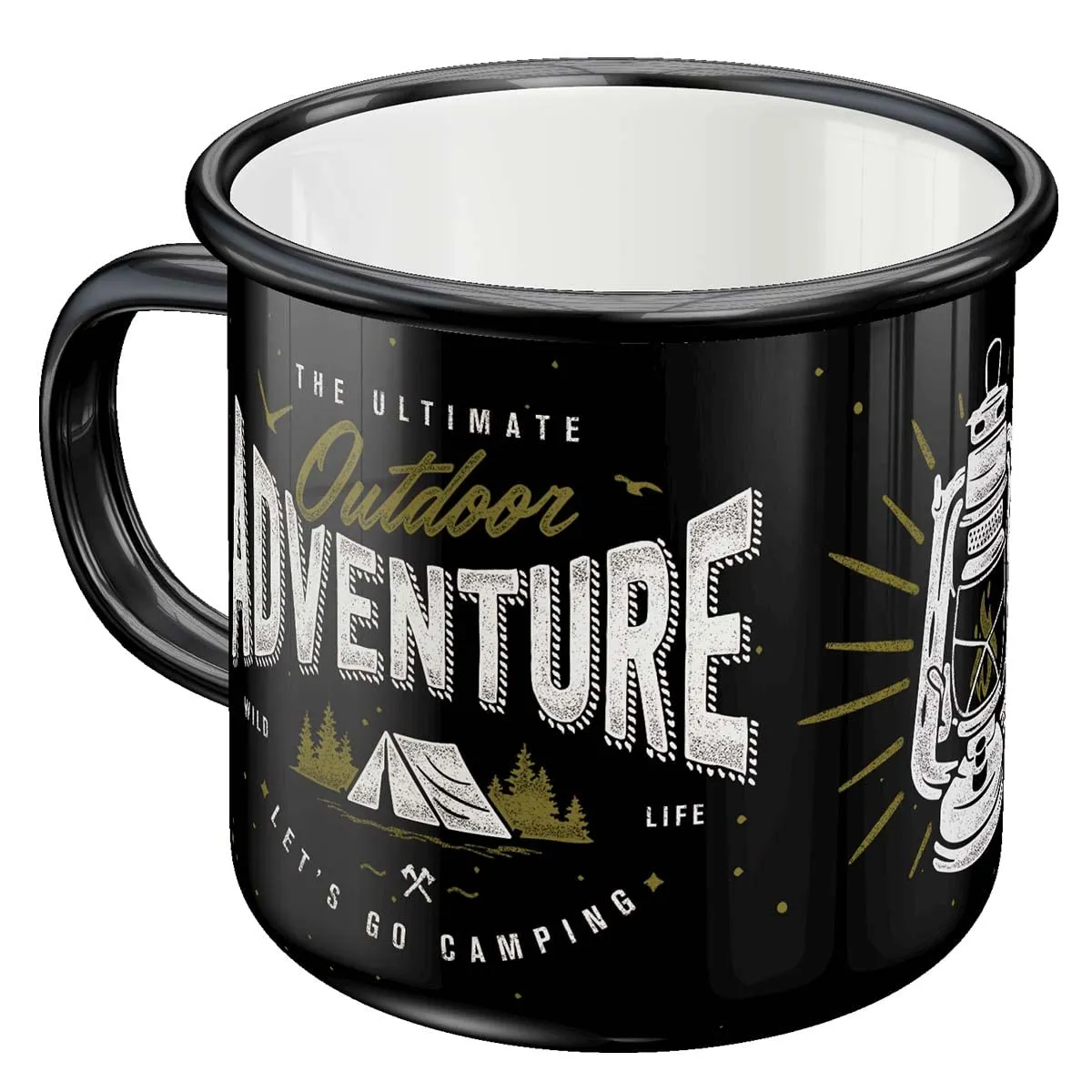 Mug vintage - Art Tasse rétro en émail – Nostalgic - Image 1