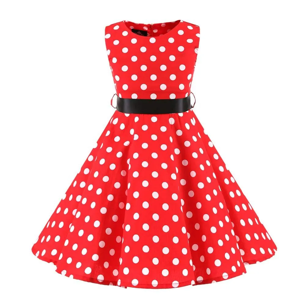 Robe vintage - Année 50 – Pois – Midi – Robe - Image 1