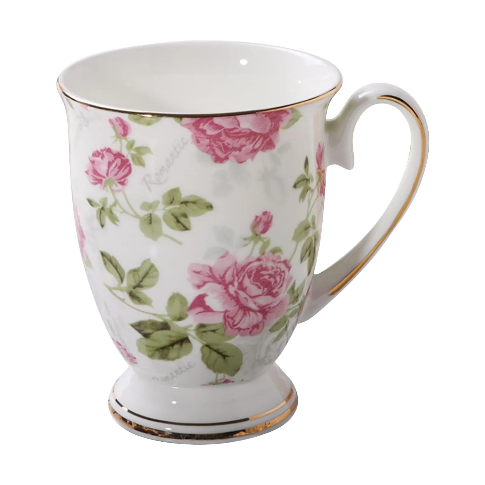 Mug vintage - Mug Et Tasse À Café | Fleurs Vintage Céramique Tasse À Café En Porcelaine, Tasses Mug Tasses À Thé Pour Boissons Chaudes Et Froides, Tasse Idée Cadeau Original Pour Femme Homme - Image 1