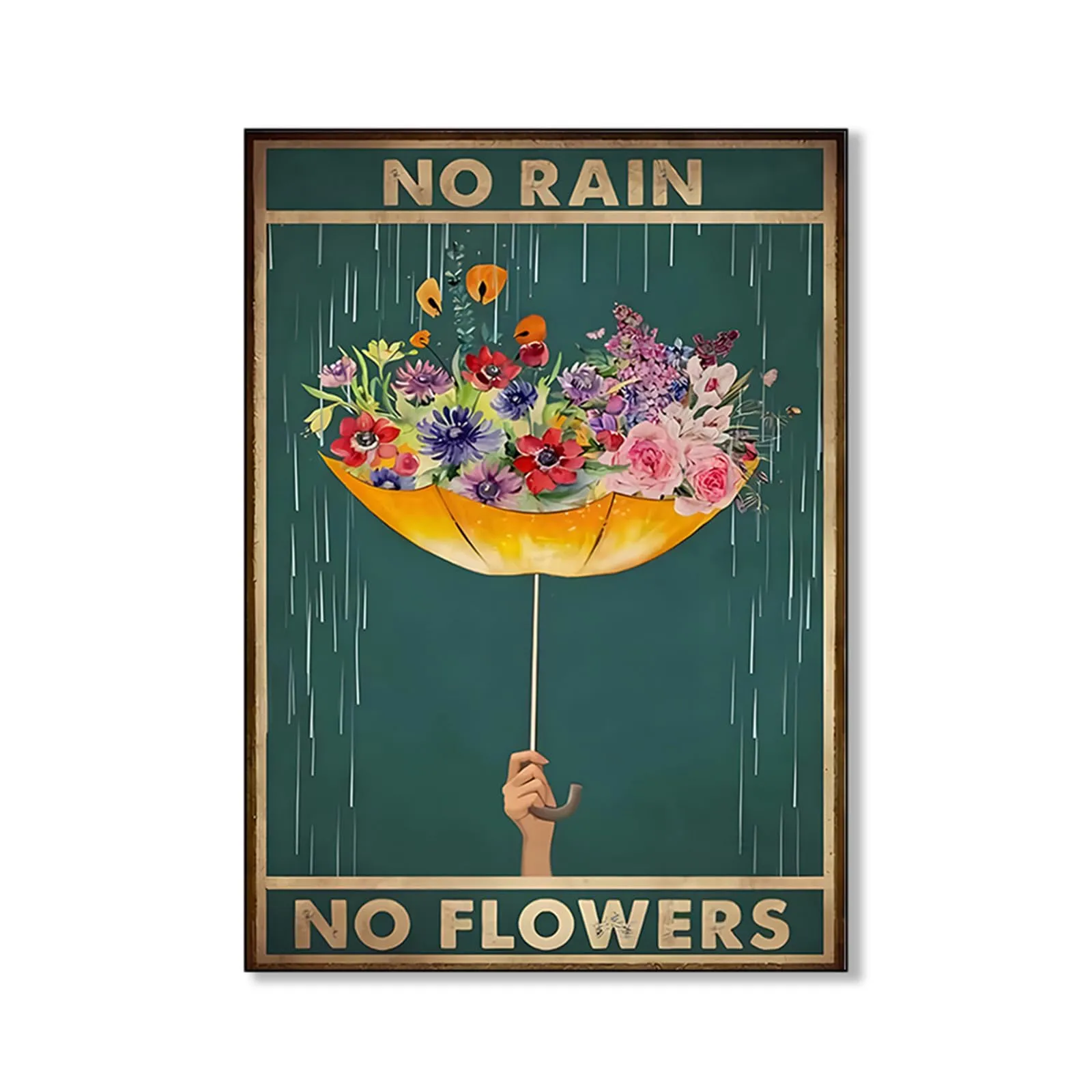 Affiche vintage - Décoration Murale Pour Salon – Calkkrer Retro Métal