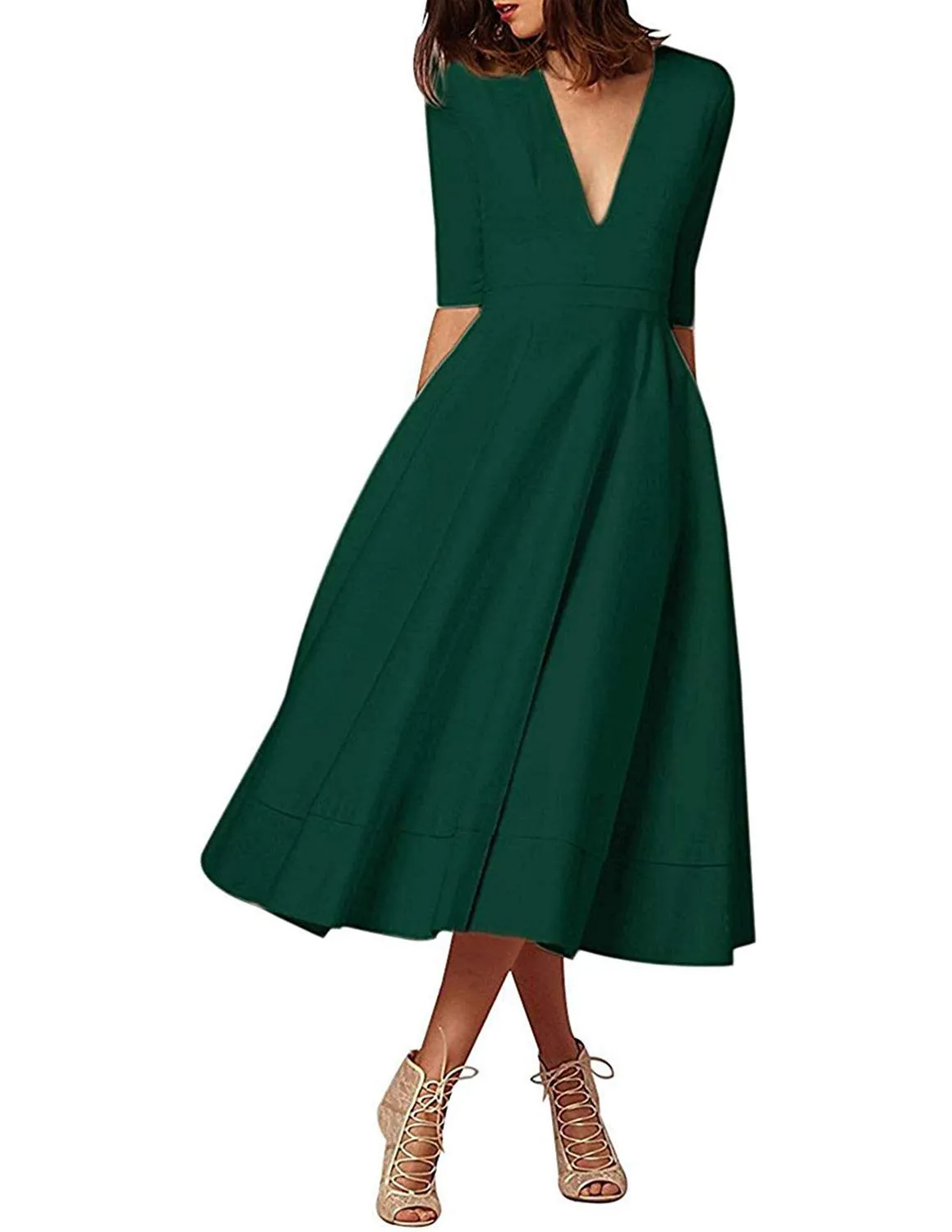 Robe vintage - Midi – Femme - Image 1