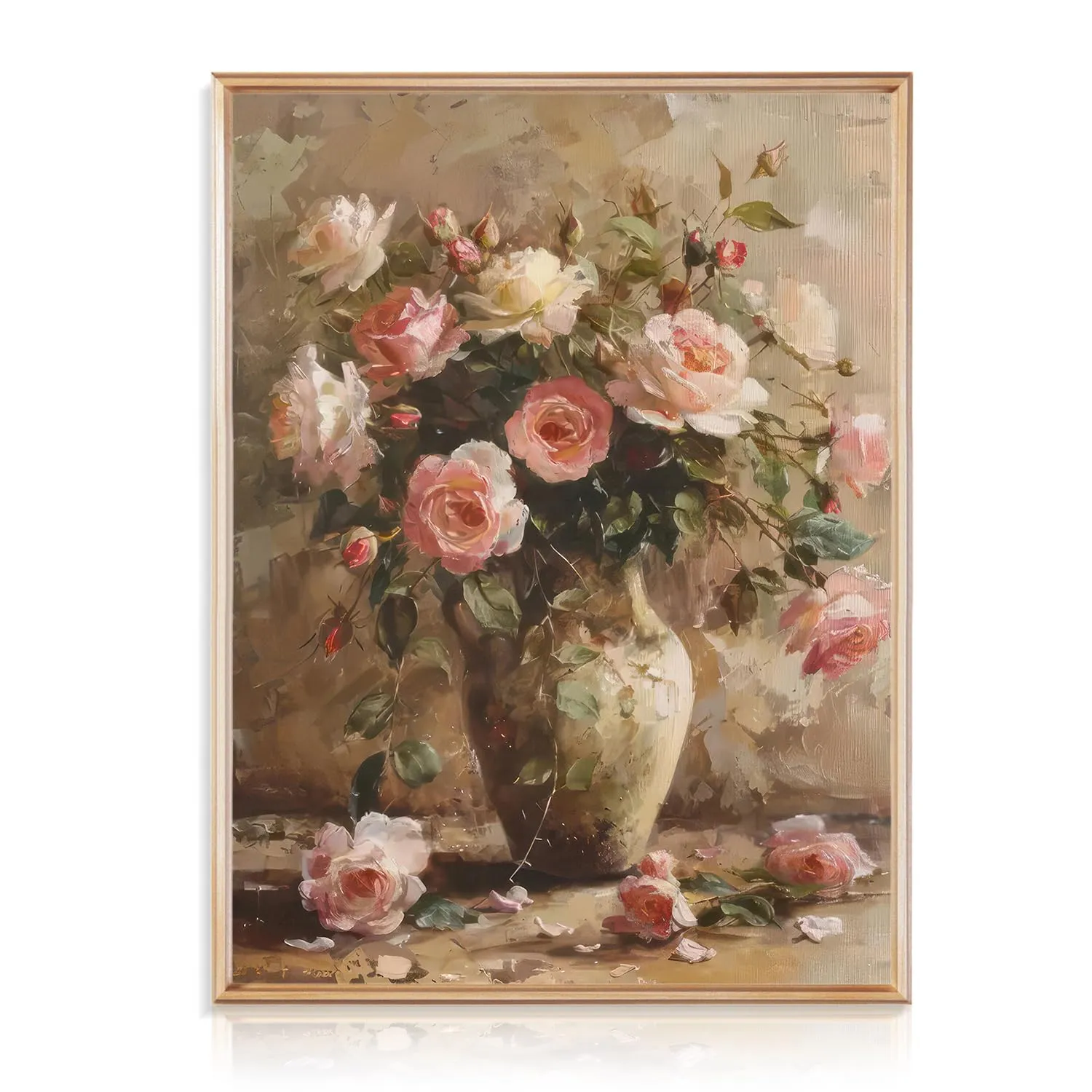 Affiche vintage - Tableau à l&rsquo;huile de Style Campagnard – Art – 30×40 cm - Image 1