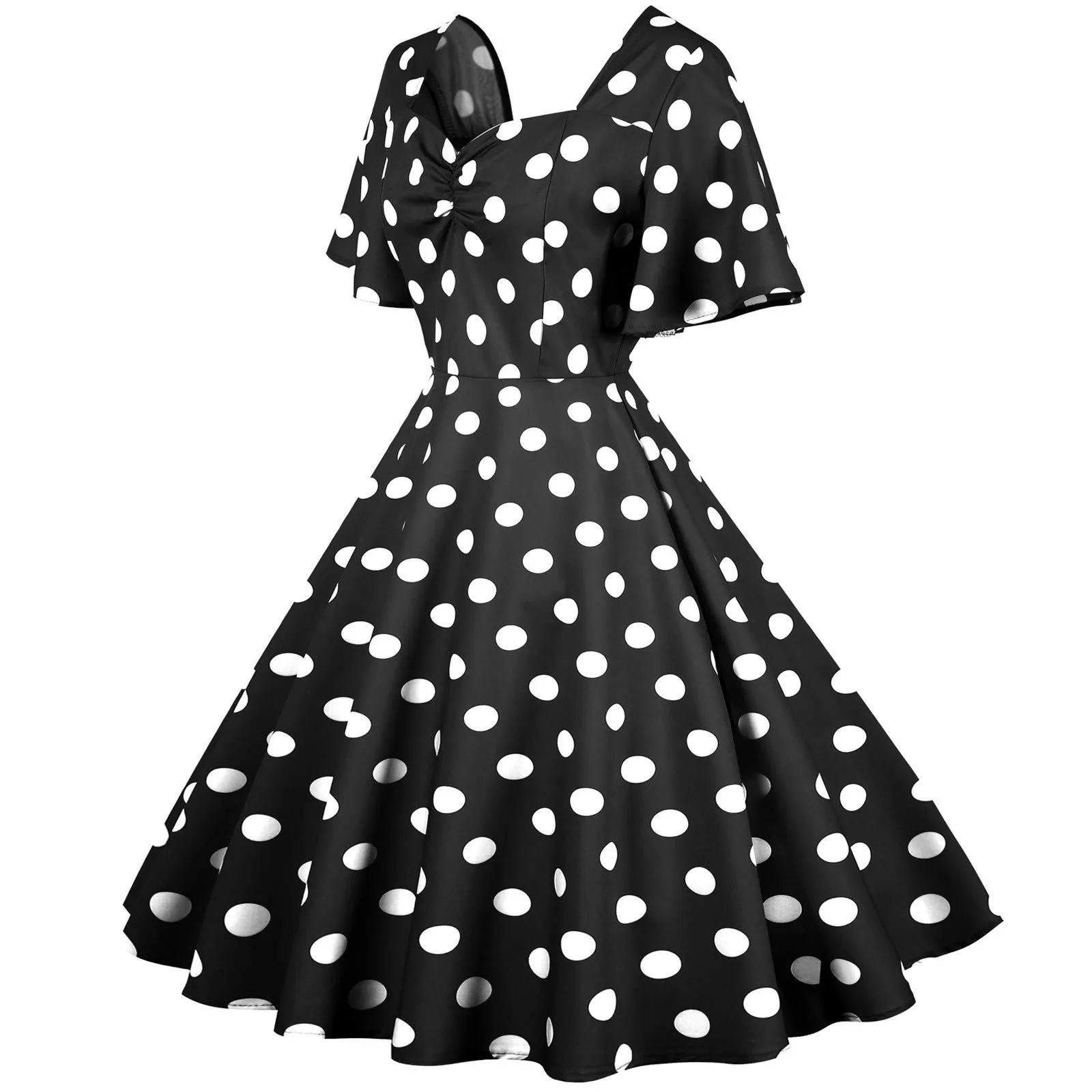 Robe vintage - Années 50 – Polka dot – Robe – FDQ - Image 1