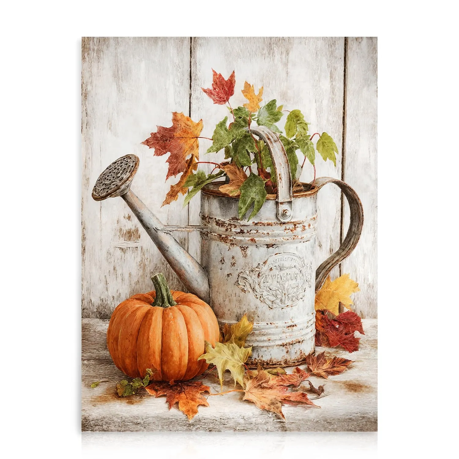 Affiche vintage - Impression Murale Rustique D’Automne, – Impression