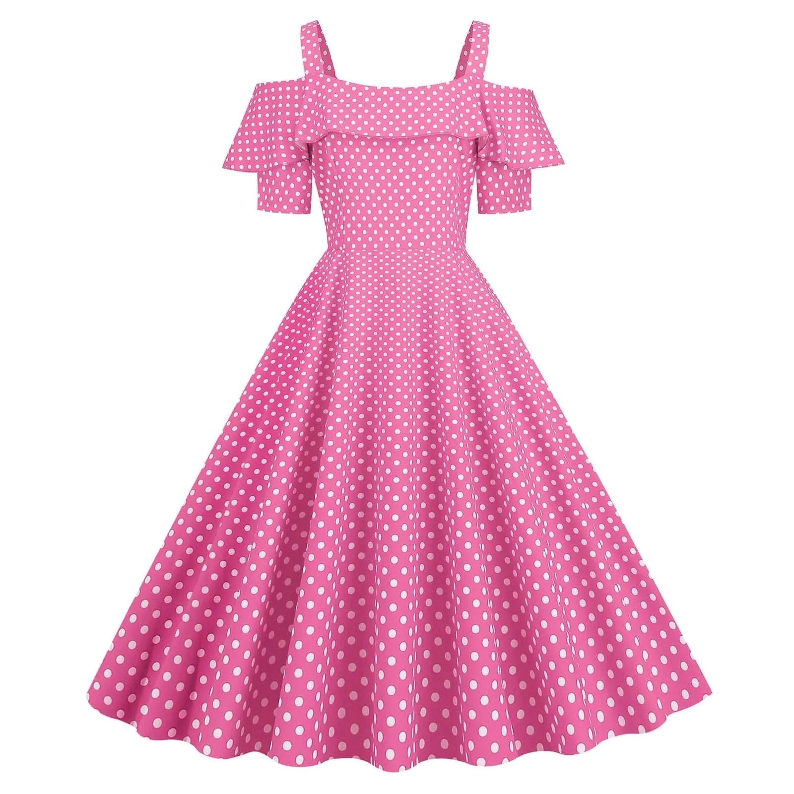 Robe vintage - Années 50 – Polka dot – Robe – polka dot - Image 1
