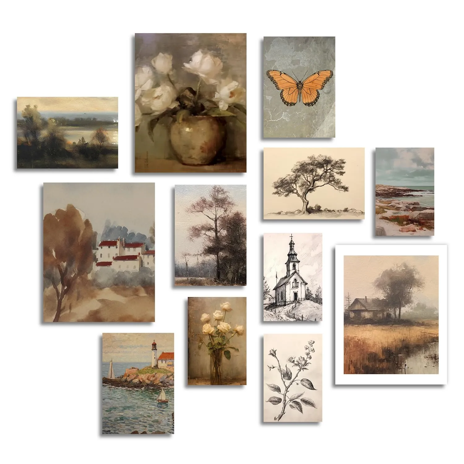 Affiche vintage - Art Mural Rural Français, – Art