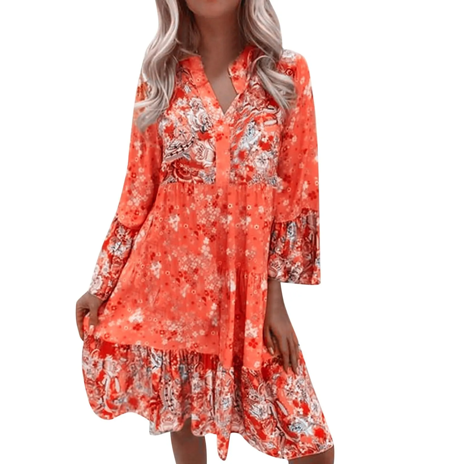 Robe vintage - Floral – Maxi – Robe - Image 1