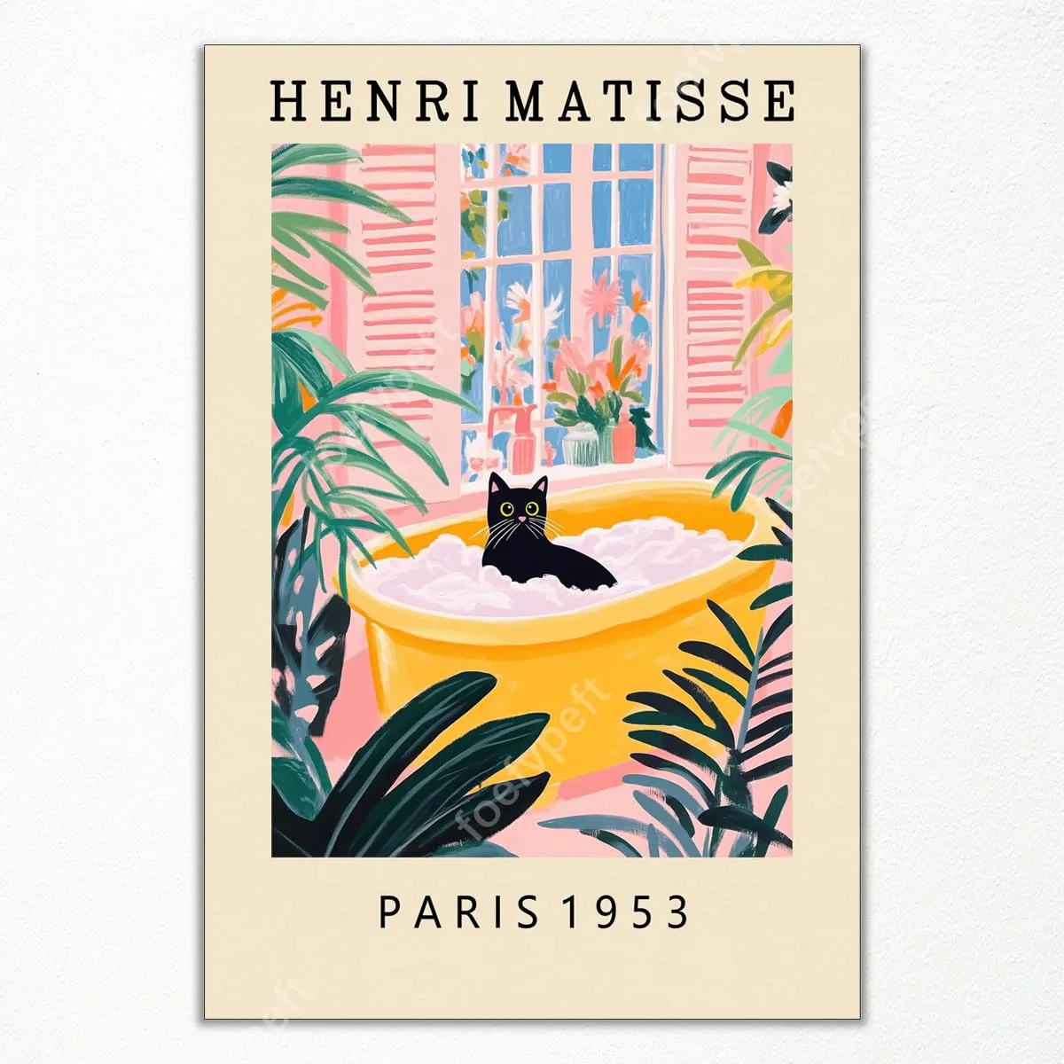 Affiche vintage - Botanique – Toile vintage Henri Matisse – 30×40 cm - Image 1