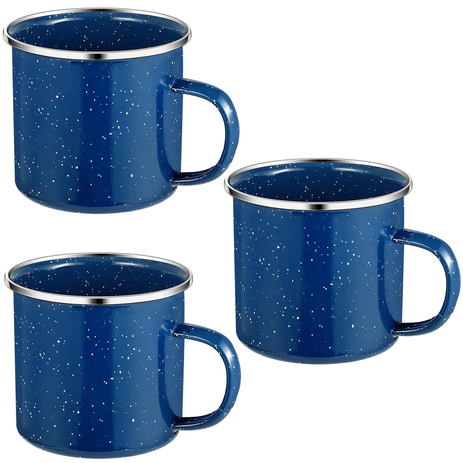 Tasse vintage - Lot de 3 – Royouzi Mug Tasse à Thé émaillé, acier inoxydable - Image 1