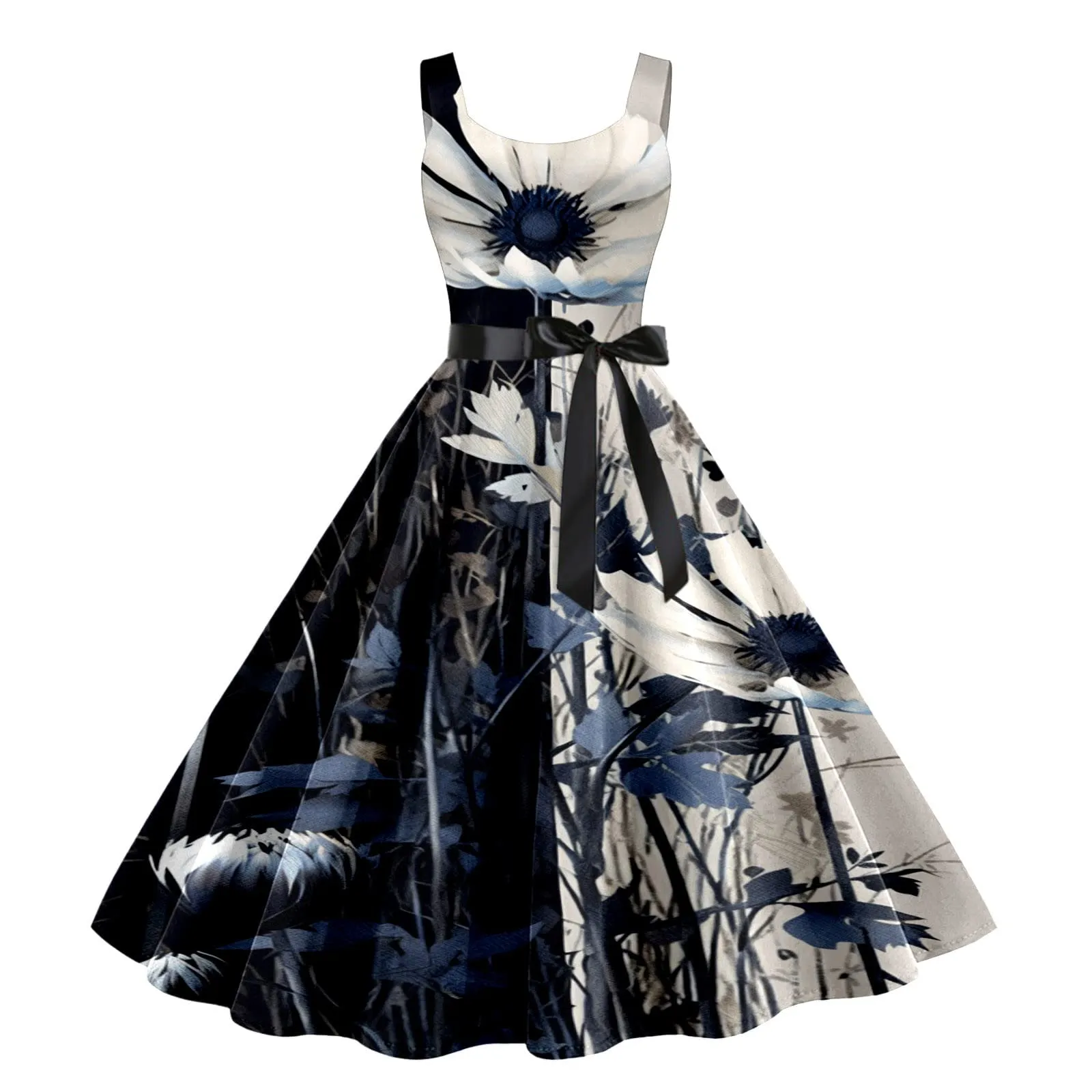 Robe vintage - Robe Vintage Années 50 pin up Femme Crayon,rétro Robe - Image 1