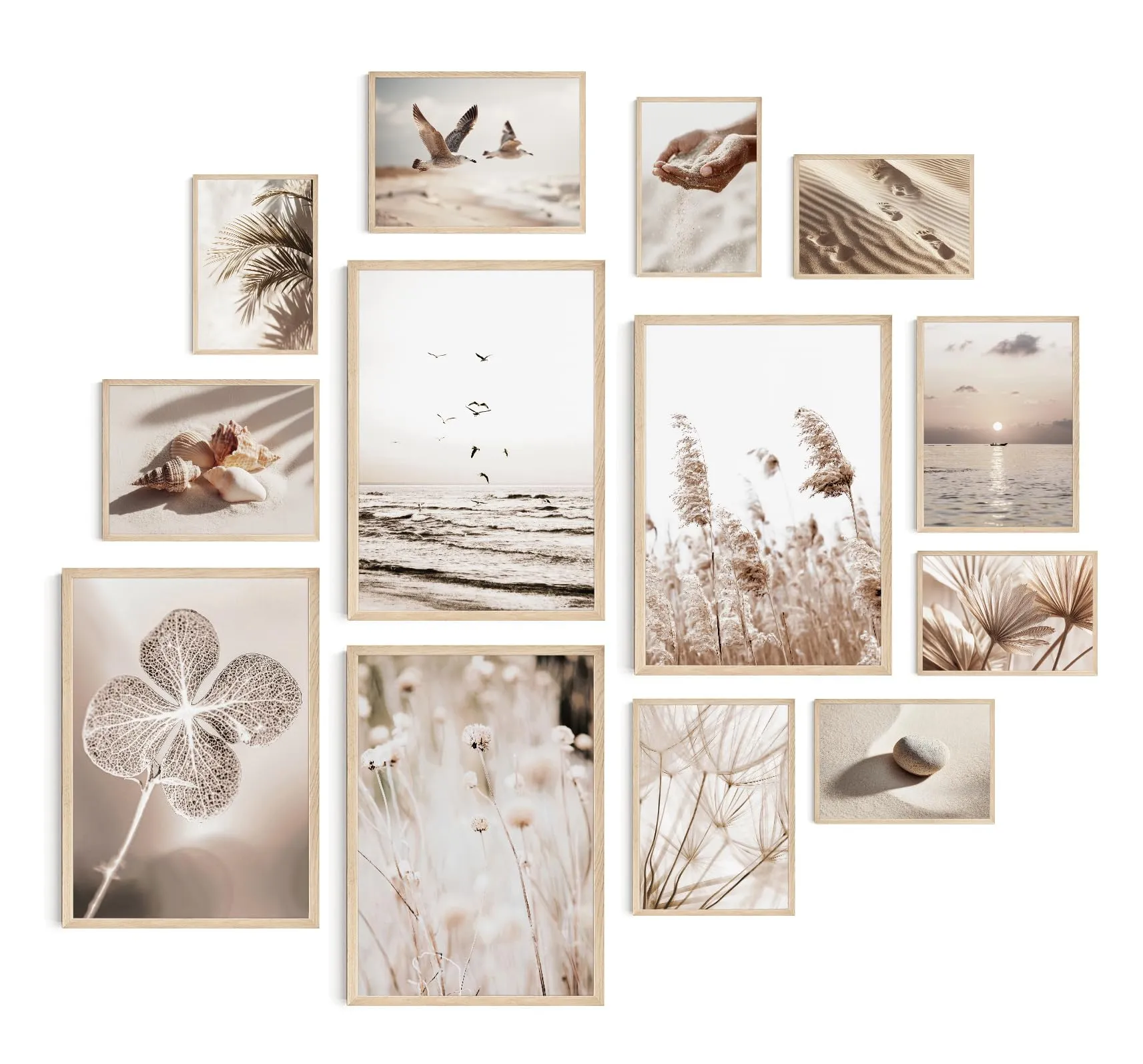 Affiche vintage - Beige – Hambient Tableau Decoration Murale Salon - Image 1