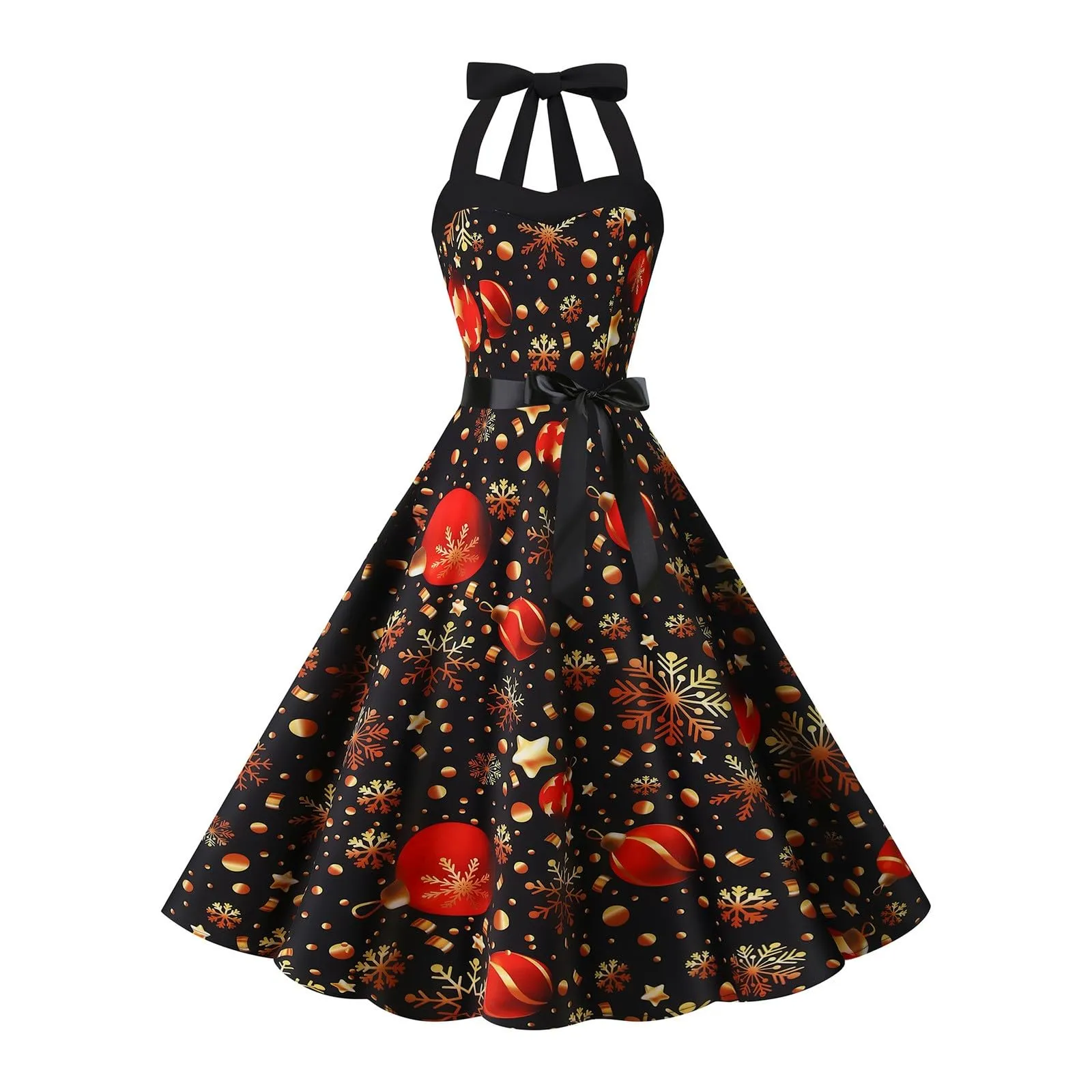 Robe vintage - Années 50 – Au genou – Robe – X4K - Image 1