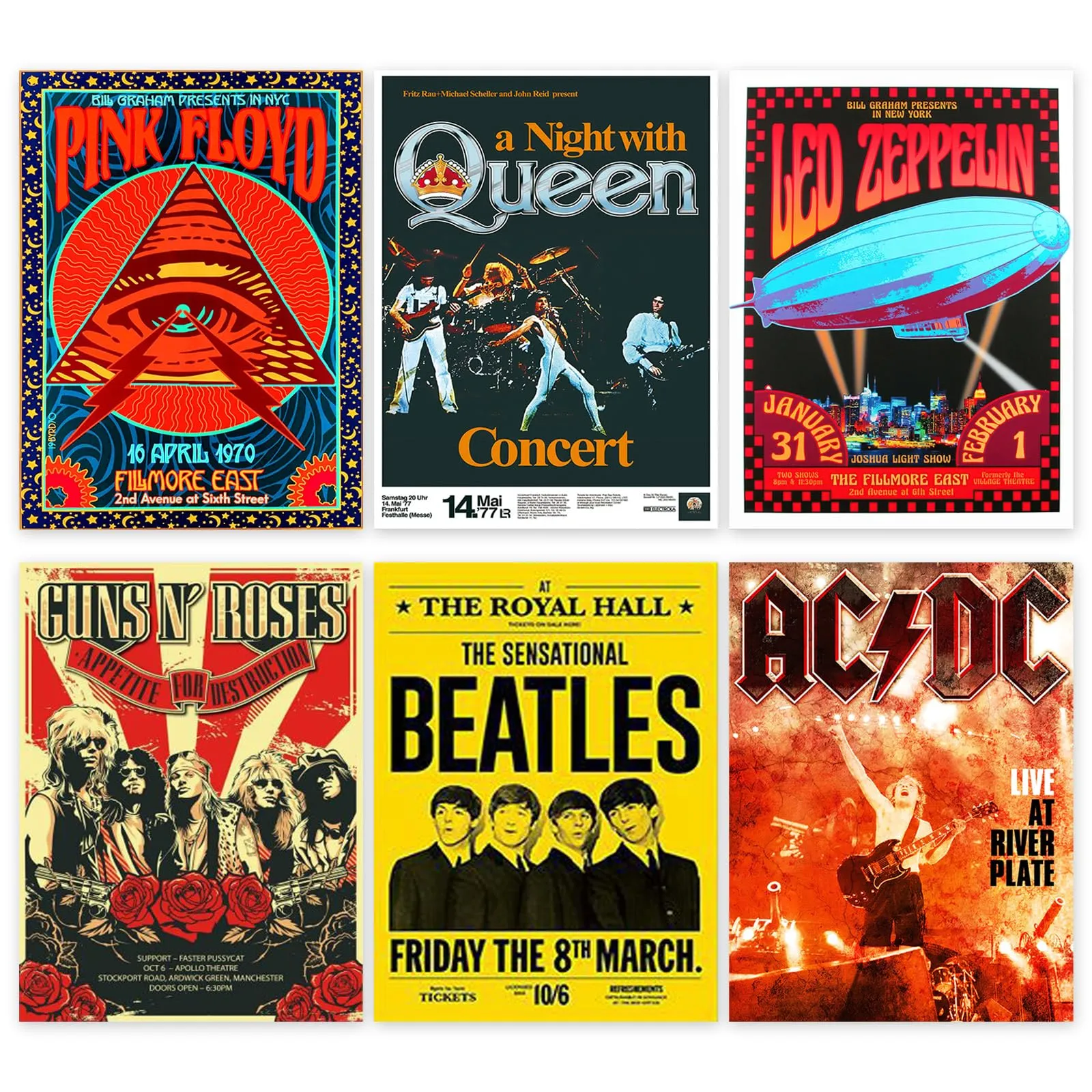 Affiche vintage - Impressions sur Toile de Pochettes – BDSHUNBF - Image 1