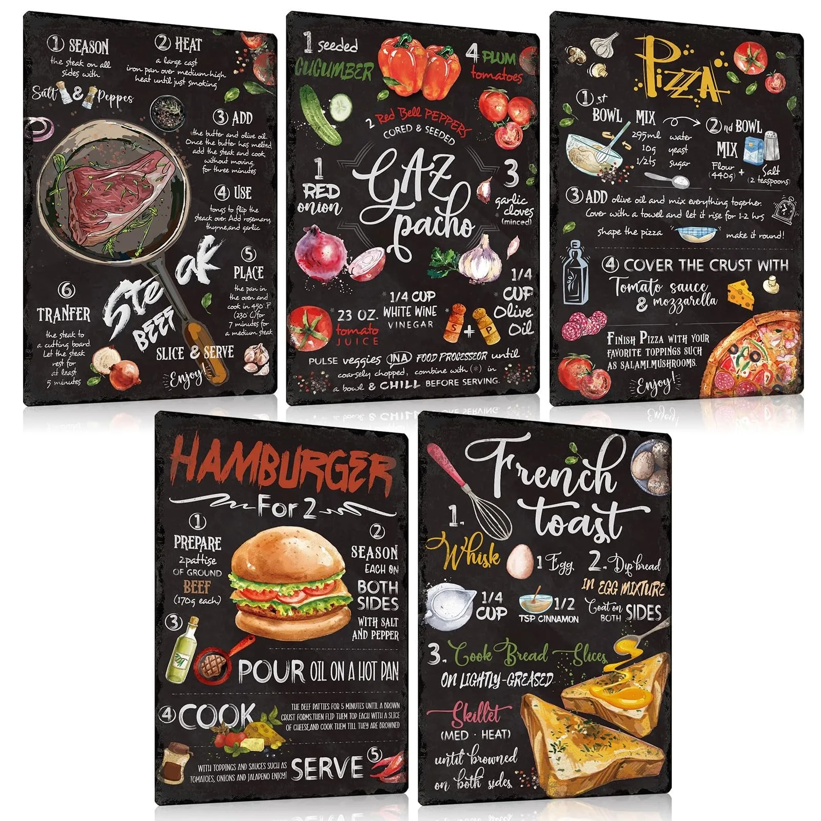 Affiche vintage - Cuisine – Lot – 20×30 cm – papier - Image 1