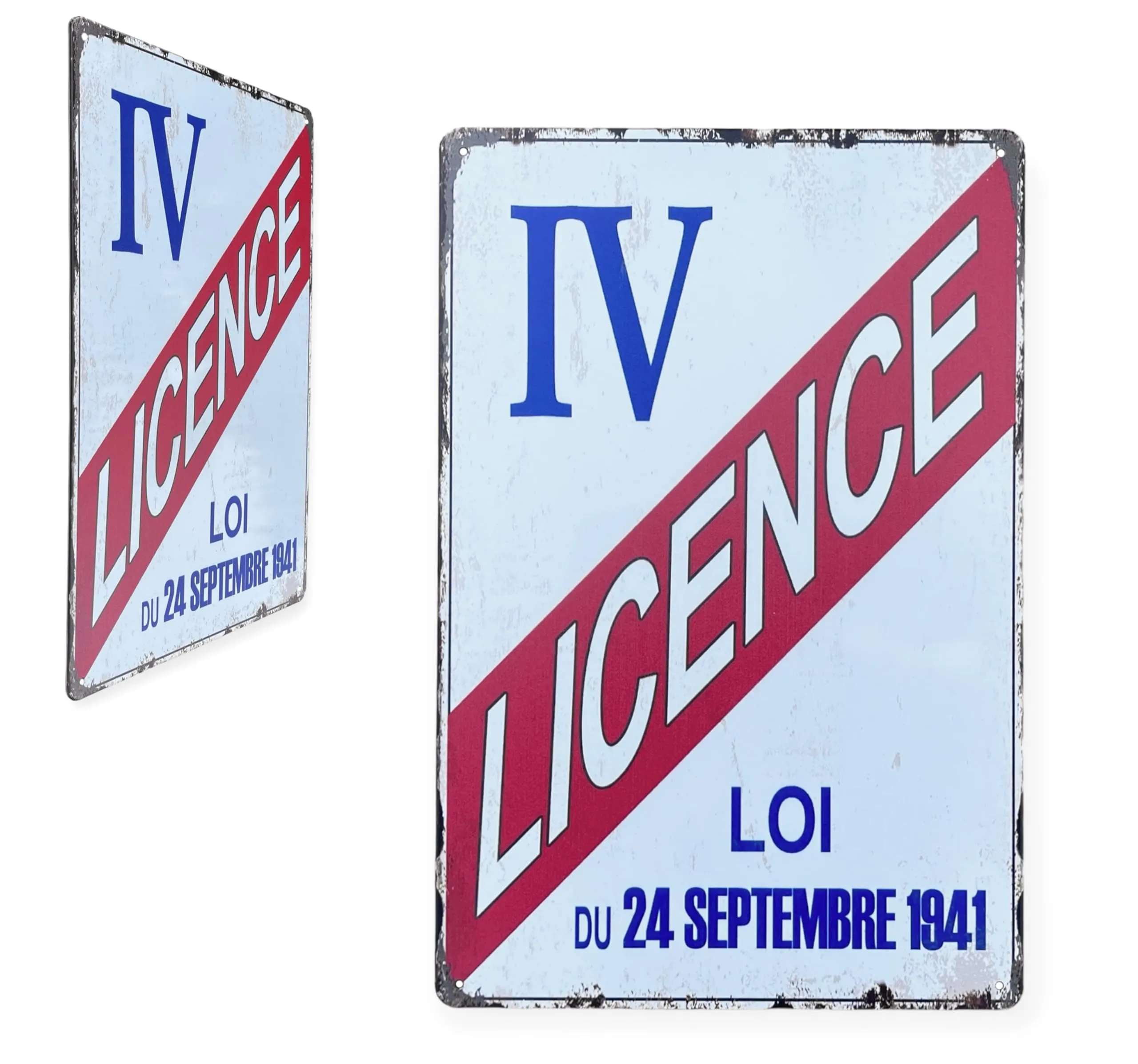 Affiche vintage - Licence IV – FÉENOMENN Plaque Métal Déco Vintage