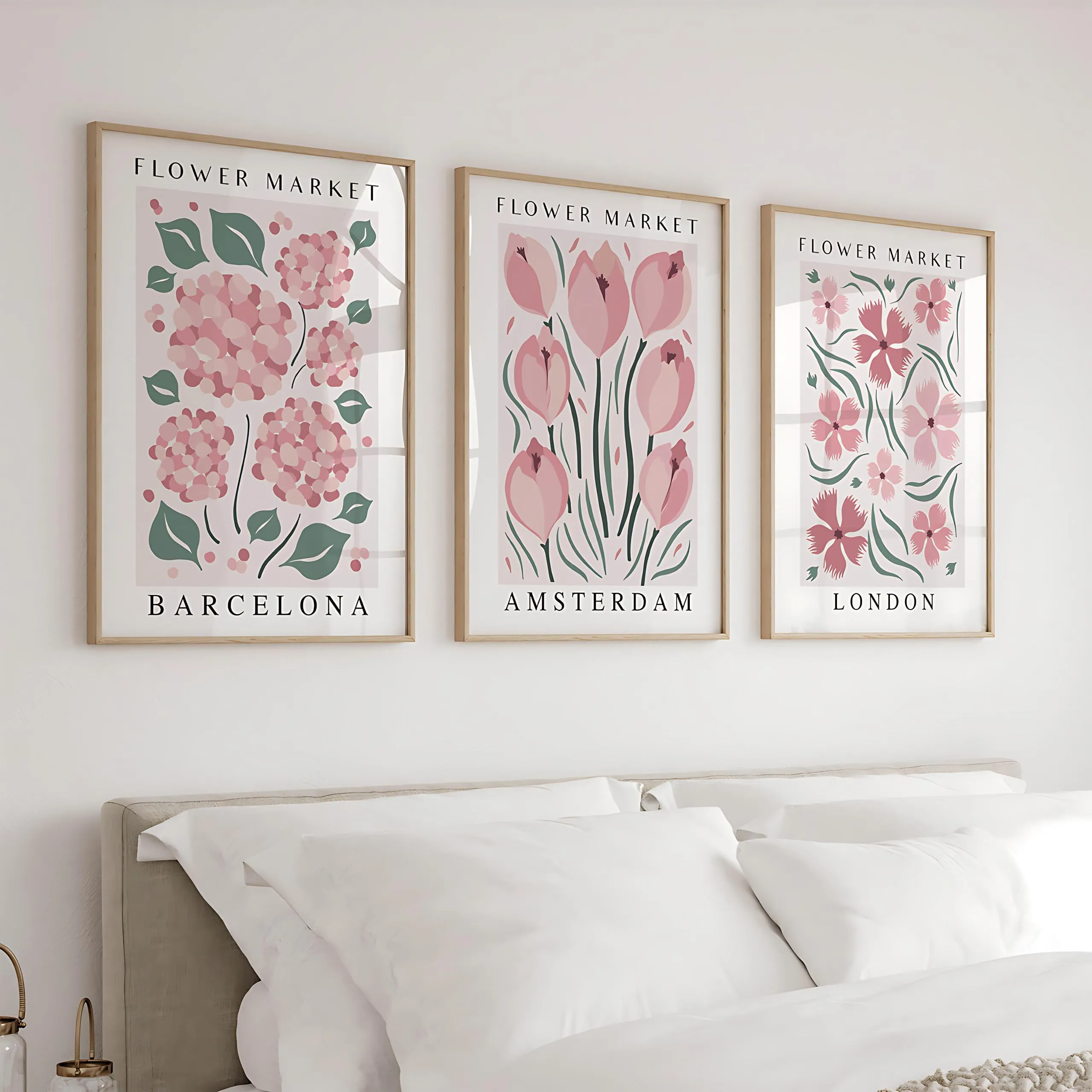 Affiche vintage - Fleurs – Lot – 50×70 cm - Image 1
