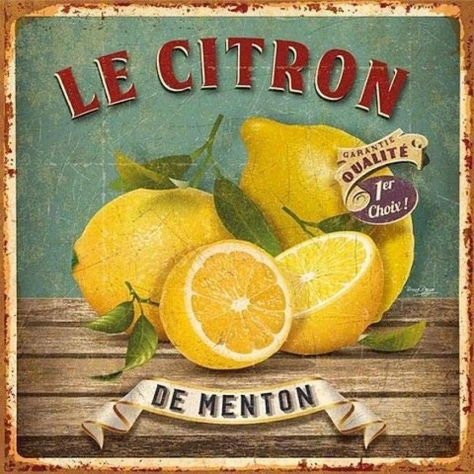 Affiche vintage - Cuisine – Plaque – papier - Image 1