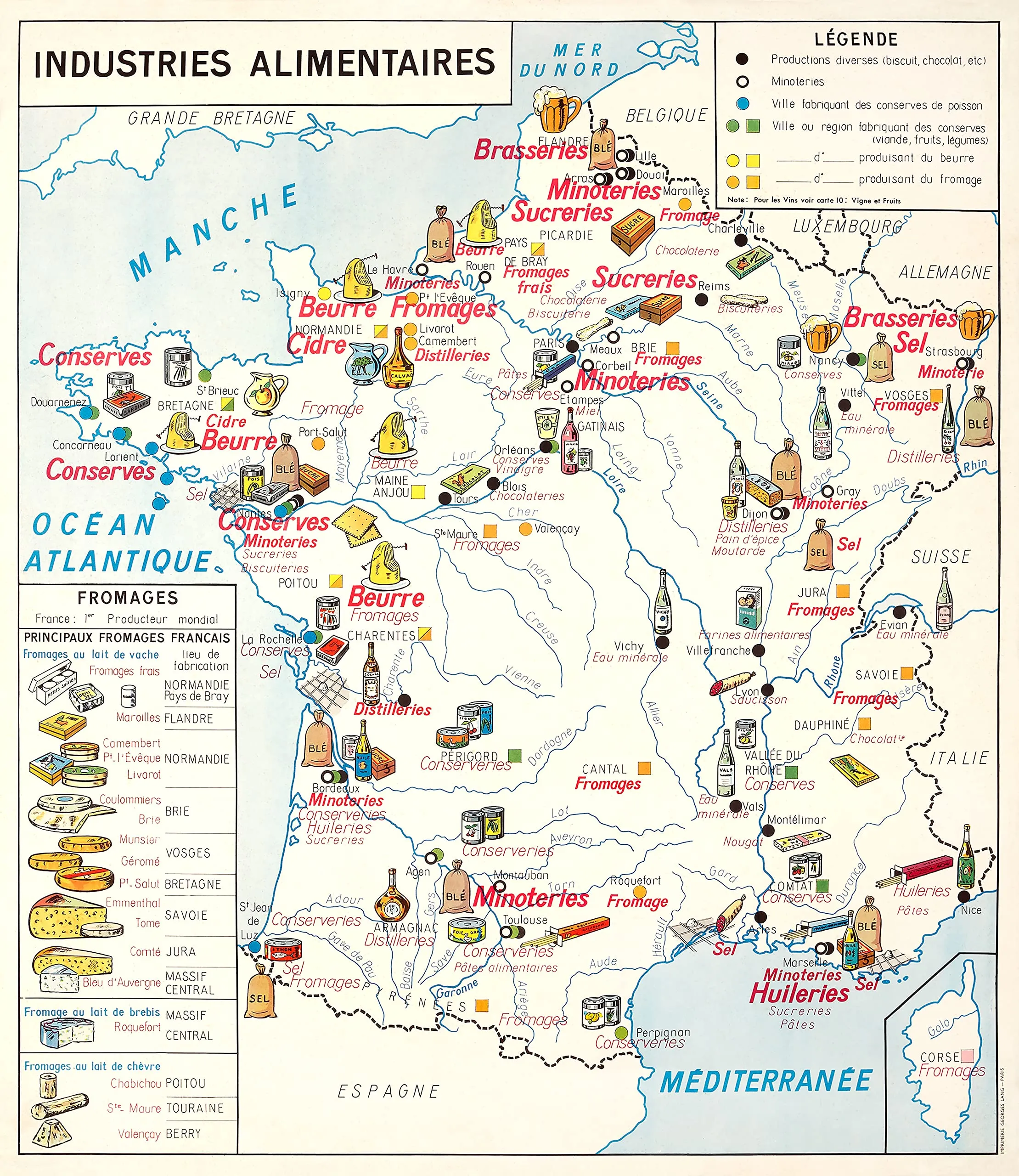 Affiche vintage - France Industrie Alimentaire – Affiche – A3 - Image 1