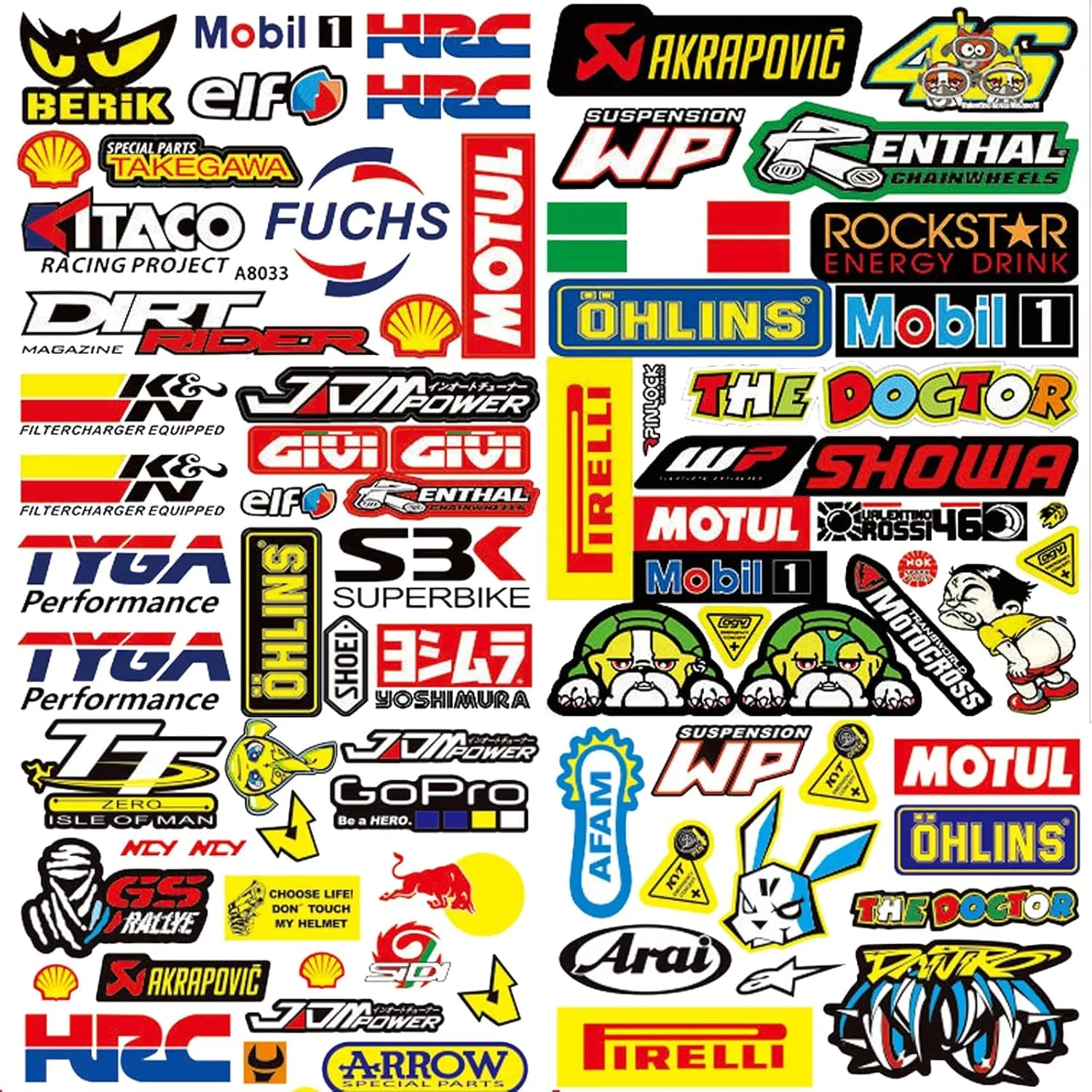 3 Autocollant Voiture Stickers Rallye Voiture - Image 1