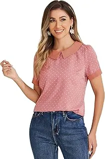 Allegra K Women&rsquo;s Blouse, Polka Dots Blouses… - Image 1