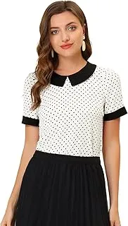 Chemisier pour femme, à pois, col claudine… - Image 1