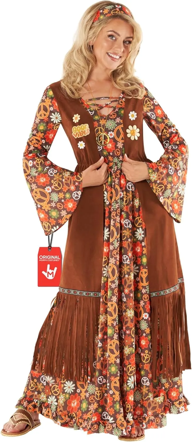 Costume Hippie Femme, Déguisement Années 70