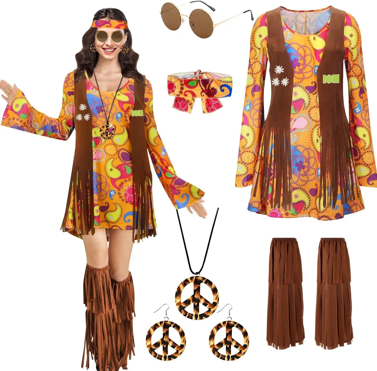 Deguisement Hippie Femme - Image 1