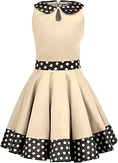 Enfants Robe Années 50 Vintage à Pois &lsquo;Zoey&rsquo; - Image 1