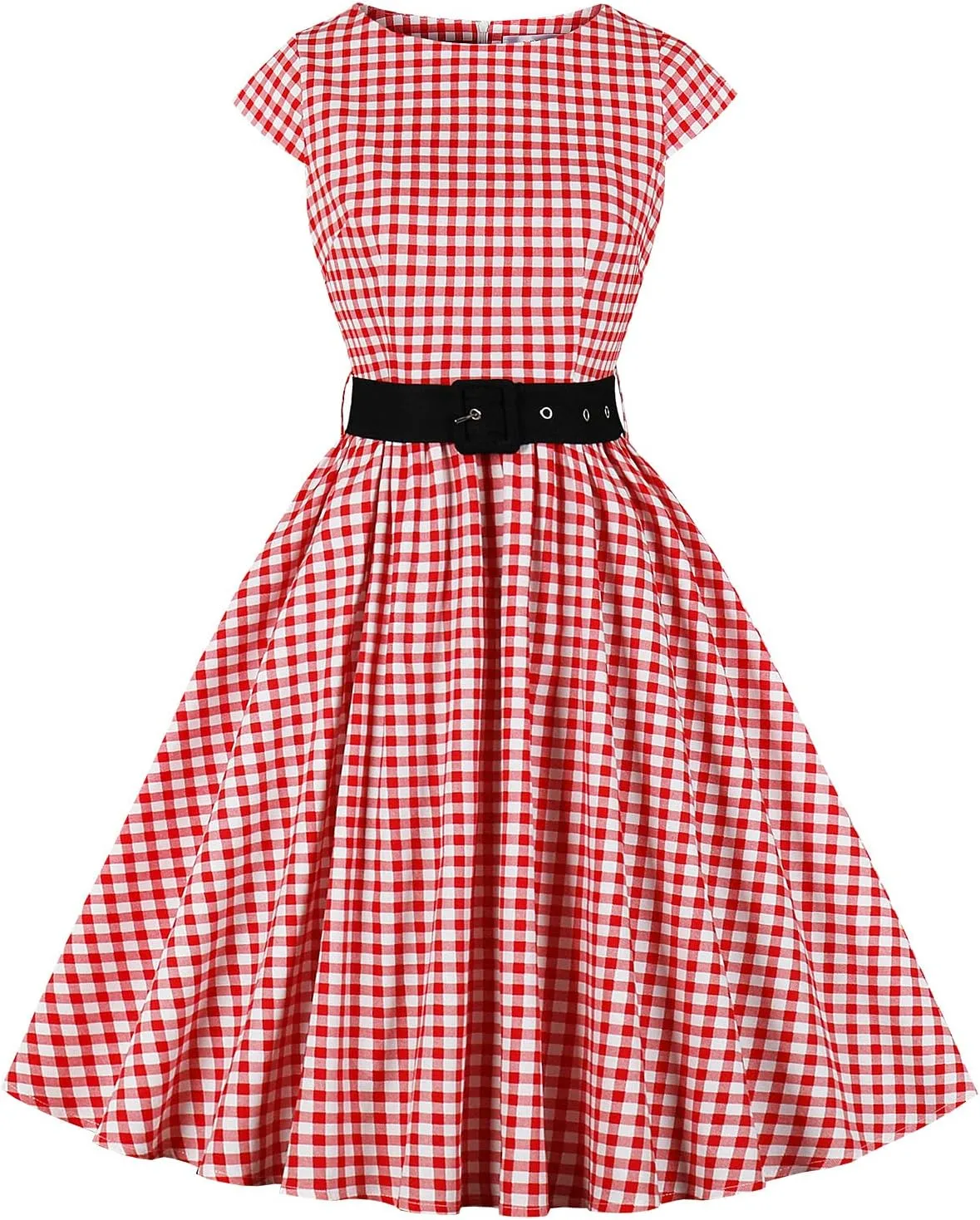 Femme Robe Vintage Années 50 Tissu Coton - Image 1