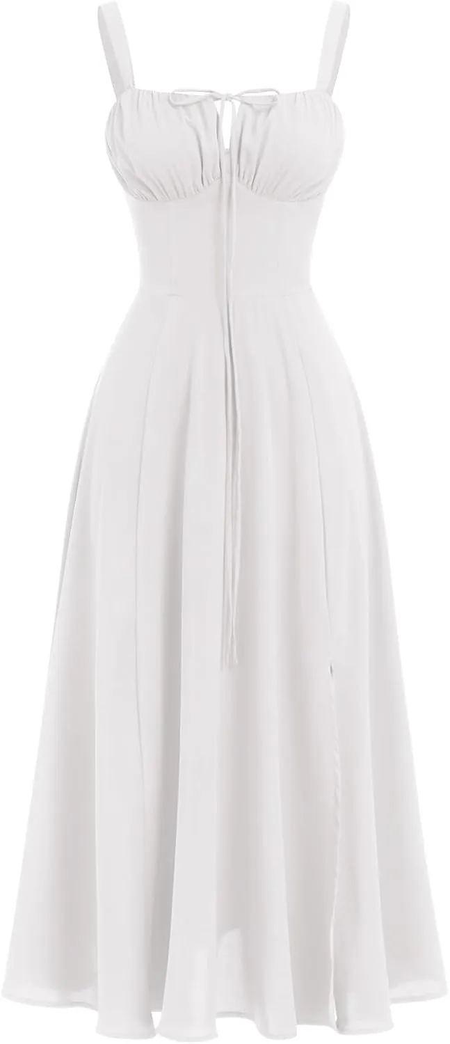 Femmes Robe d&rsquo;été Spaghetti Bretelles Robe de