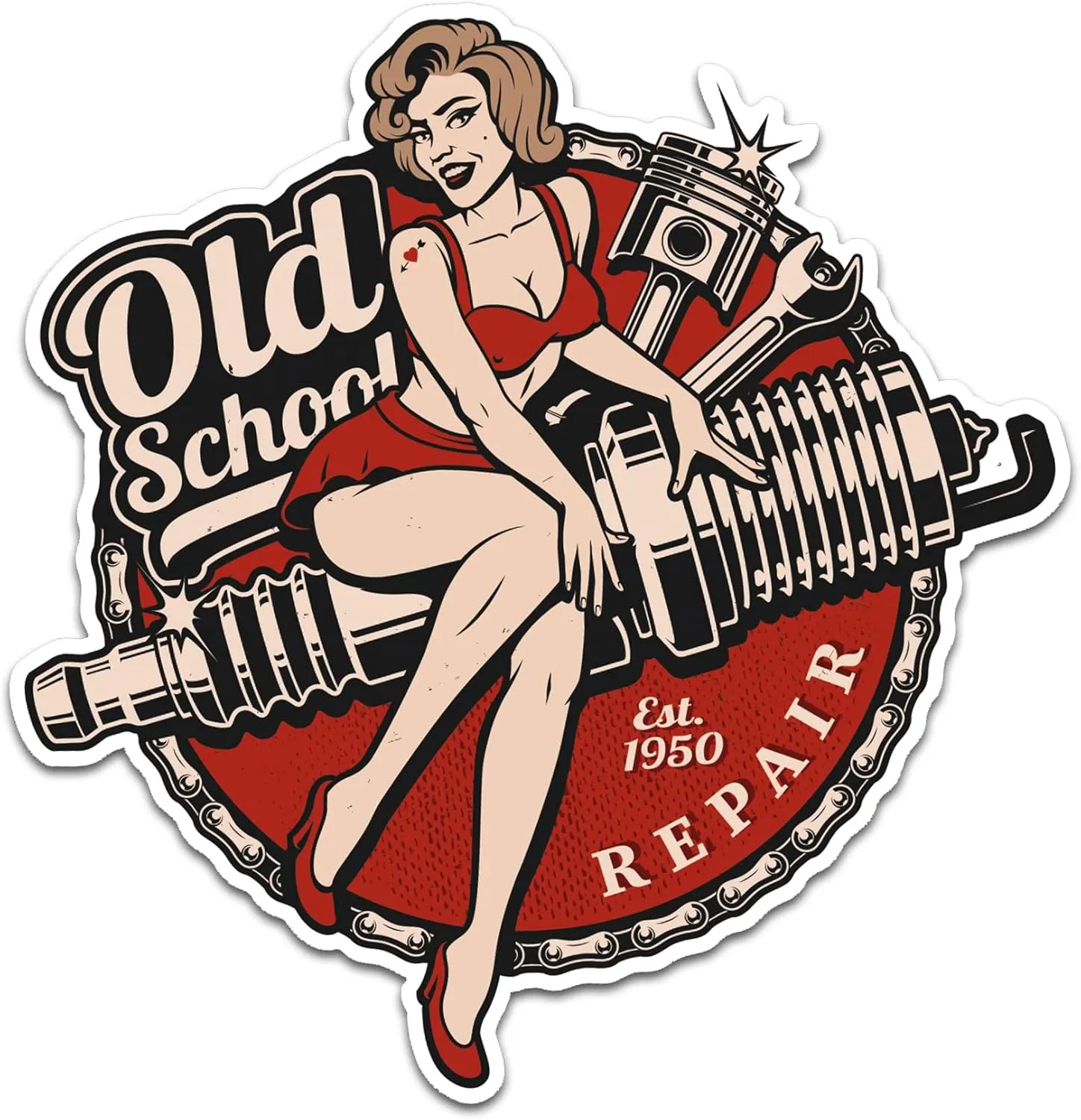 Finest Folia Autocollant rétro vintage - Image 1