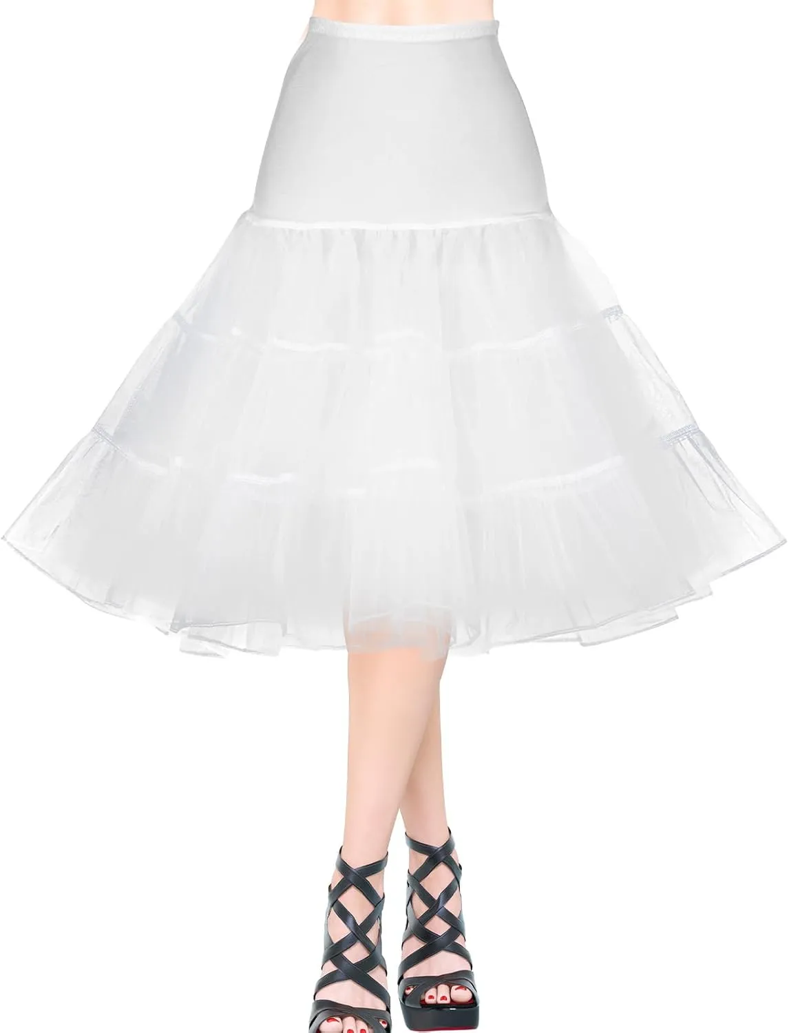 Jupe Jupon Femme,Jupon Années 50 Vintage en Tulle