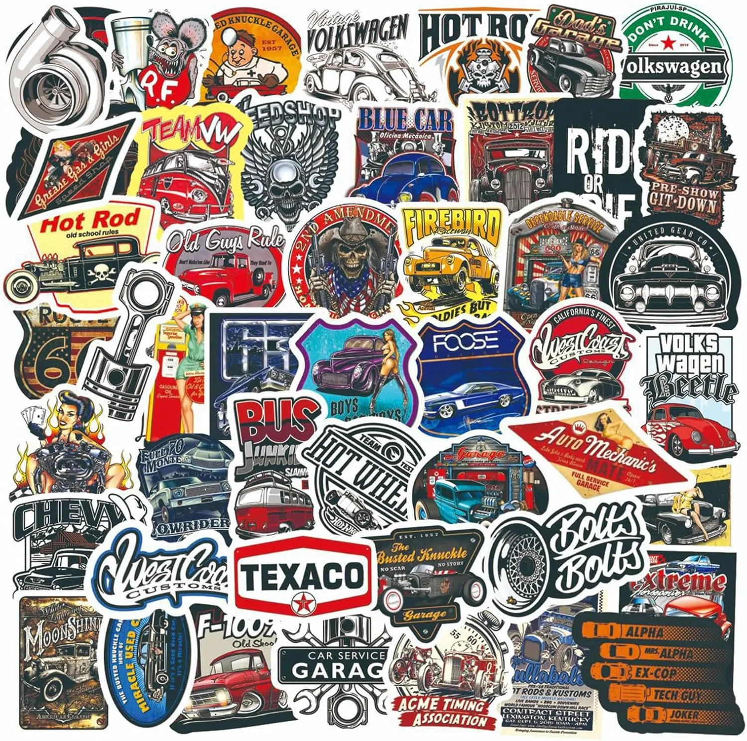 Lot de 2 X 50 Autocollants Classiques - Image 1