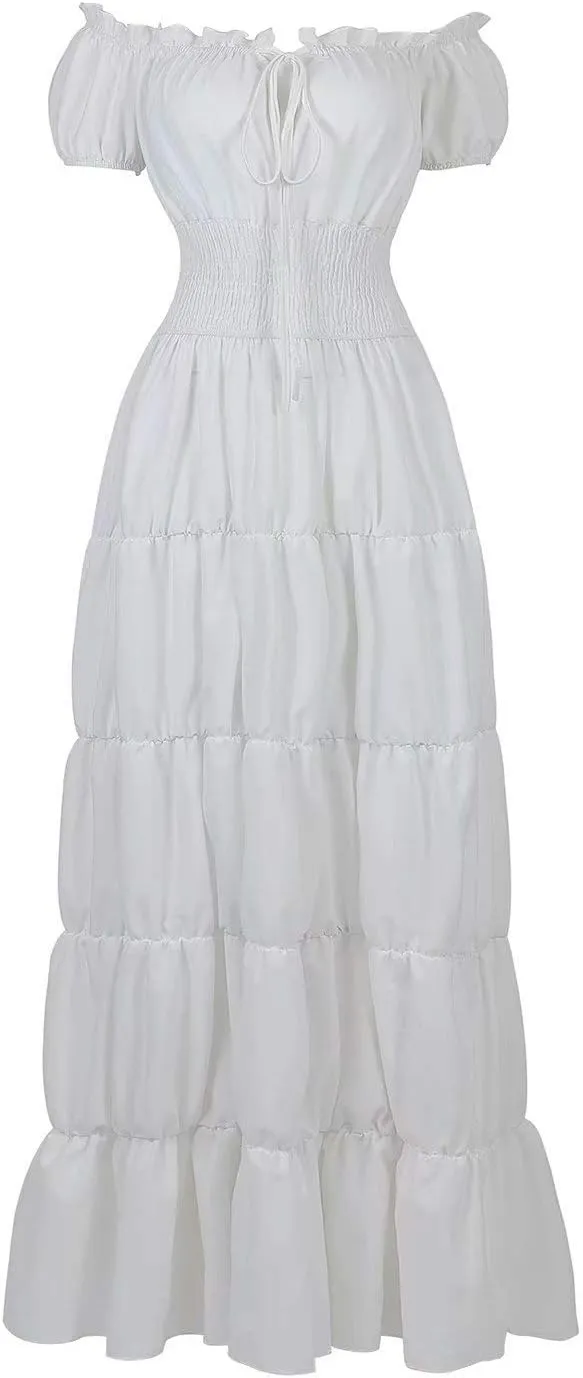 Renaissance mittelalter Kleid Sommerkleid Kurzarm - Image 1