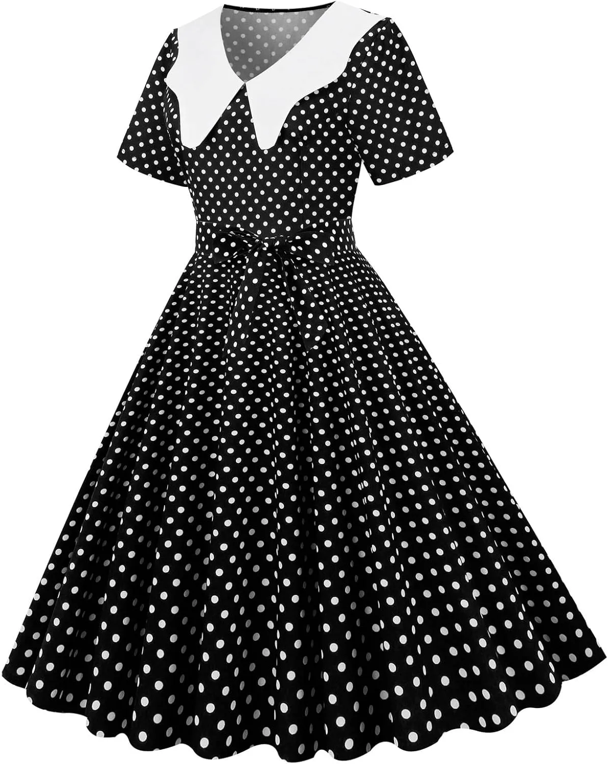 Robe Annee 60 Femme, Rose Chemise Années 70 - Image 1