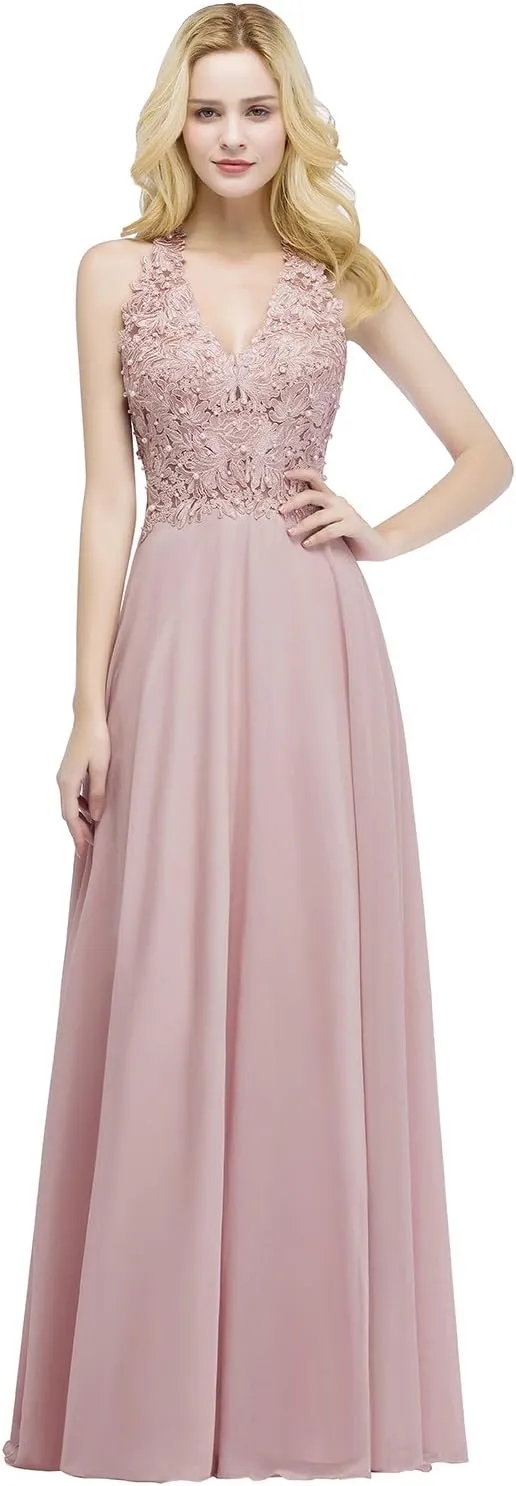 Robe de Cocktail Longue Chic pour Mariage à