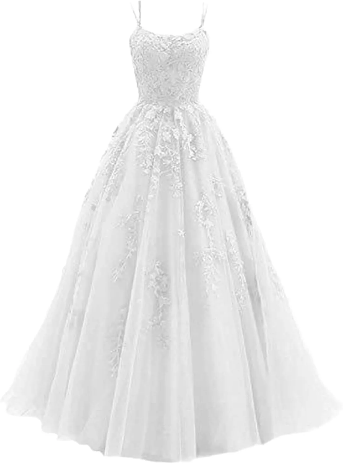 Robe de mariée Femme Élégant Floral Dentelle Col