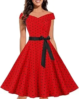 Robe Vintage AnnéEs 50 Pin Up Femme à Pois… - Image 1