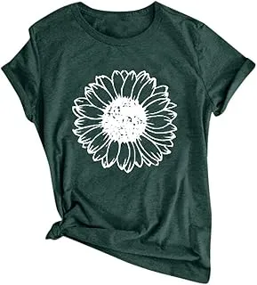 T-Shirt Manches Courtes Col Rond Femme Grande… - Image 1