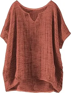 Tee Shirt Femme, T-Shirt d&rsquo;Été Grande Taille en… - Image 1