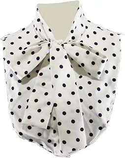 Tsffae Chemisier À Pois pour Femme, Col Amovible… - Image 1